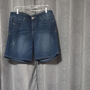Democracy Dark Blue Jean Shorts
